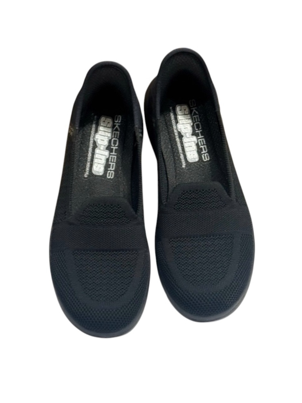 Skechers Women's Black Slip-On Knit Loafers